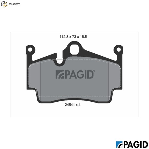 Brake pad set disc - pad,