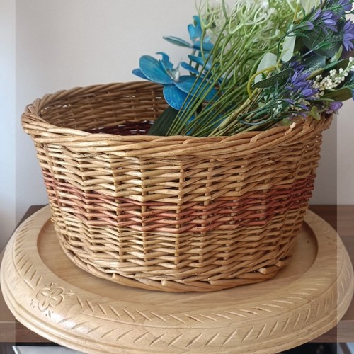 Vintage round wicker - vintage,