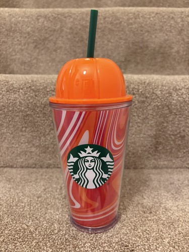 New starbucks cup psl orange - starbucks,