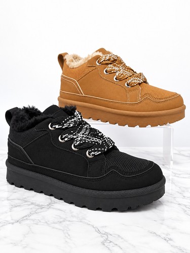Ladies chunky faux - faux, lined