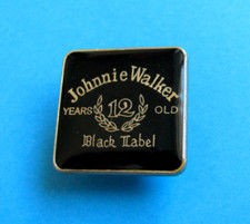 90's Scotch Whisky / Whiskey Pin Badge. Johnnie Walker Black Label, 12 Year Old