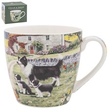 Ceramic Breakfast Mug Collie