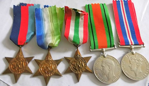 Ww2 group medals boxed - ww2,