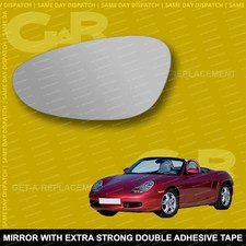 For Porsche boxster wing mirror glass 98-04 Left Passenger side Spherical