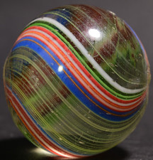 XL Joseph's Coat German Handmade Antique Marble Tri-Way Contrast 26.6mm 1&1/32''