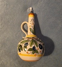 Hand Painted Olive Oil Bottle