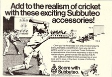 1979 Advert for SUBBUTEO Table