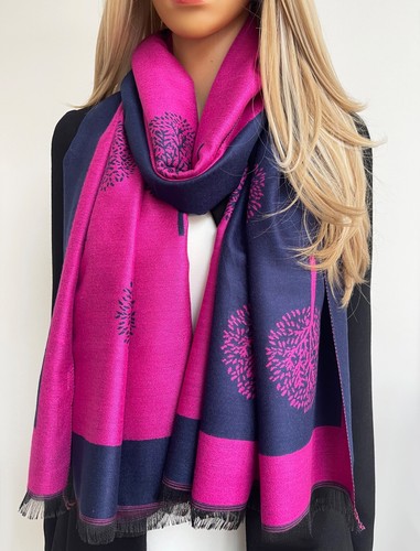 Pink tree life blanket - pink,