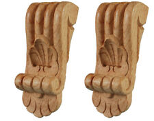 Small Wood Corbels - Pair of