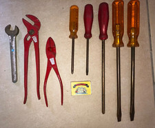 Job Lot Tools / 5 Screwdrivers / Pipe Wrench / Pliers / Spanner