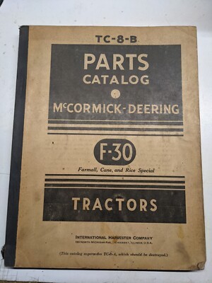 Mccormick deering parts - mccormick,