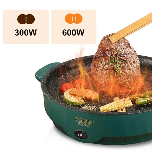 Electric frying pan with - electric, glass