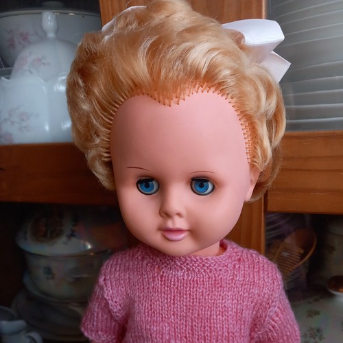 Vintage large doll 48cm - large, 19'