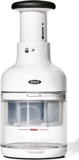 OXO Good Grips Vegetable Chopper Manual White Plastic Easy-Press & Compact New