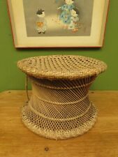Vintage Boho woven wicker