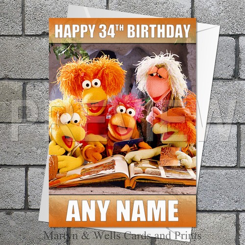 Fraggle rock birthday card - fraggle,