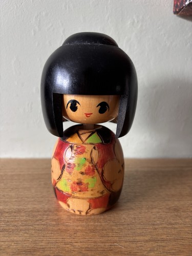 Vintage japanese kokeshi doll - japanese,