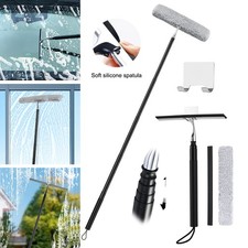 Telescopic Extendable Window Cleaner Equipment Glass Cleaning 120cm Squeegee UK