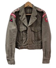 BRITISH ARMY BATTLEDRESS BLOUSE 1949 PATTERN YORK & LANCASTER REGIMENT Size 13