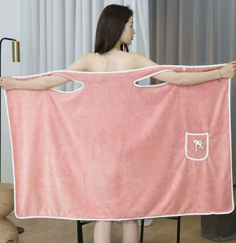Absorbent wearable bath - bath, towel