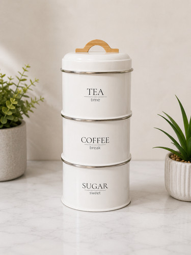 Cream stacking tea - stacking,