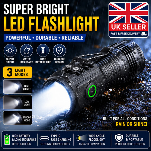 1200000lm usb rechargeable led - 1200000lm,