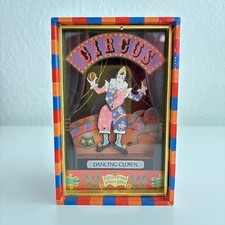 Vintage Trousselier Circus Dancing Clown Music Box Orly France Exc Condition