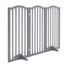 Grey Large Folding Pet Gate