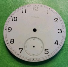 Waltham 42mm painted Pocket Watch Dial mat finish, 