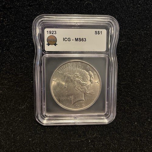 1923 peace dollar ms63 - dollar,