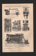 Lithograph 1897: Electric