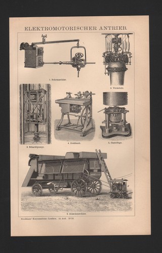 Lithograph 1897 electric - lithograph, 1897: