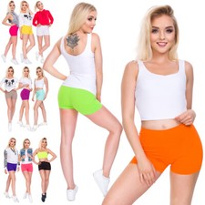 Womens Ultra Soft Cotton Shorts Stretchy Cycling Leggings Yoga Gym Knickers PSL5