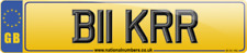 BIKER B11KRR Cherished Registration Number Plate BYKER On retention Fees paid PX