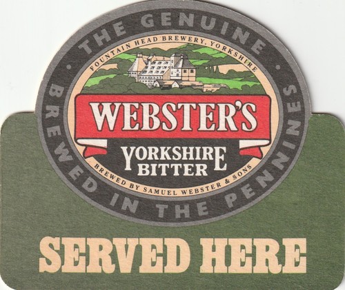 Beer mat websters brewery - mat,