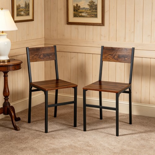Industrial dining chair set - industrial, 2