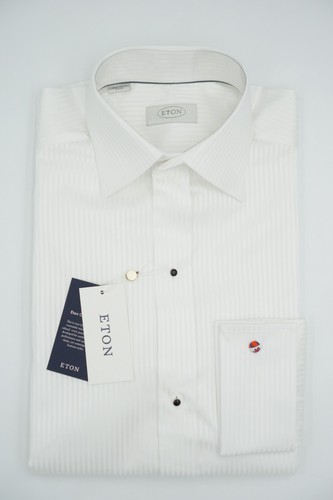 Men eton white striped tuxedo - eton,