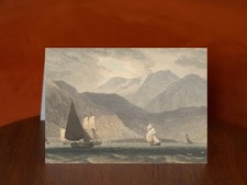 Barmouth, Merionethshire by William Daniell (1814) - A5 Art Print Greeting Card