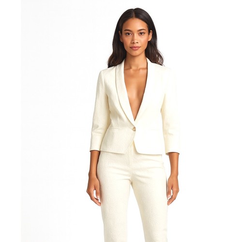 Loft ann taylor white jacquard - ann,