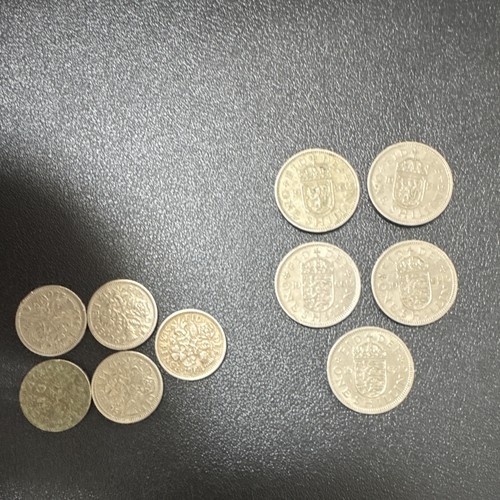 10x vintage coins - uk, 5