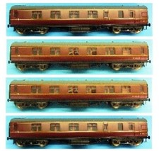 MTH trains LMS Mk3 4-coach Set in BR Maroon Livery 22-60050