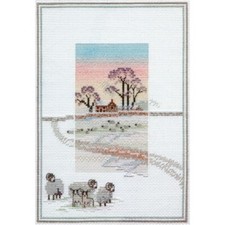 Misty Mornings - Snowy Sheep