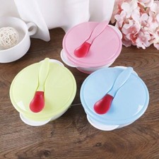 Baby feeding suction bowl set