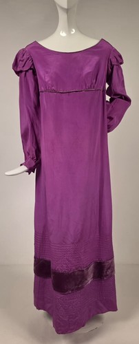 Antique edwardian purple silk - purple,