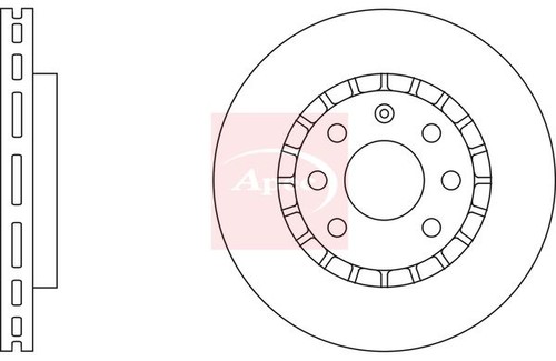 Brake disc apec dsk518 - brake,