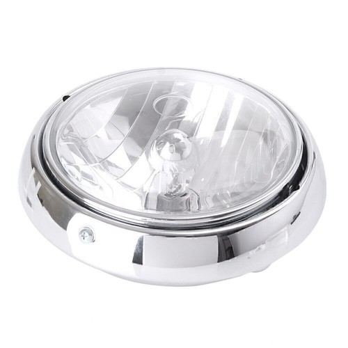 Chrome front headlamp amber - chrome,