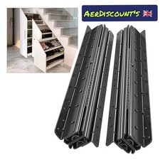 Undermount Heavy Duty Drawer Runners Slides Full Extension Bottom Mounted 400mm