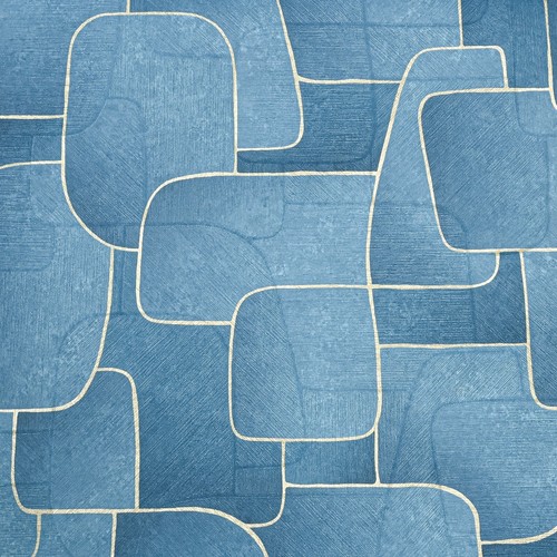 Blue gold metallic - blue, wallpaper