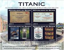 Titanic launch tickets monument 2011 MNH stamp sheetlet
