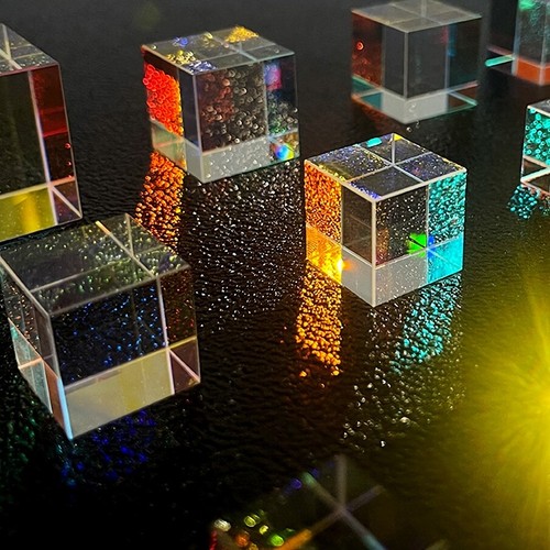 Cube glass prism - cube,